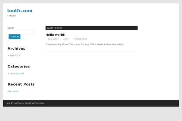 Gambit theme site design template sample