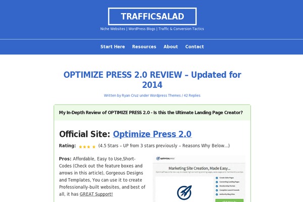 trafficsalad.org site used Spectra One