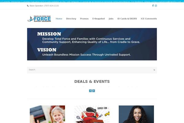 Total theme site design template sample