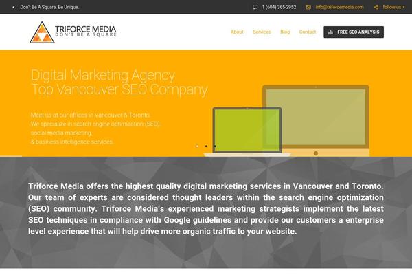 Salient theme site design template sample