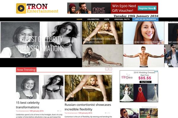 Truemag theme site design template sample