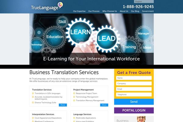 truelanguage theme websites examples