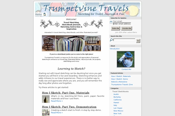 trumpetvine theme websites examples