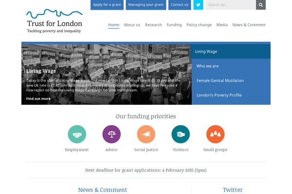 trustforlondon theme websites examples