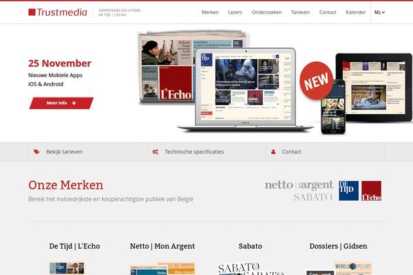 trustmedia.be site used Trustmedia