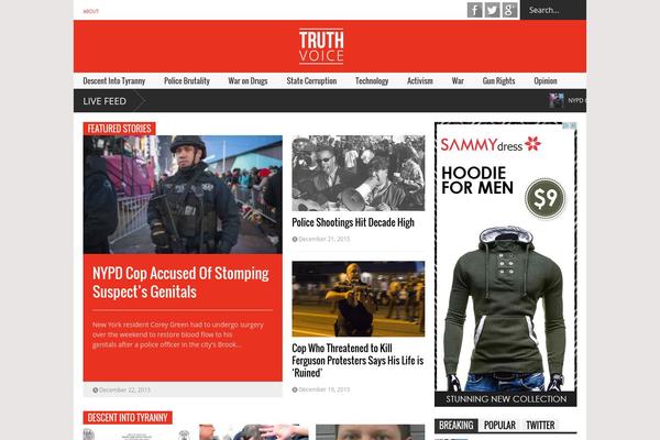 truthvoice theme websites examples