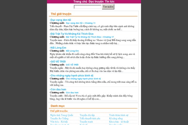 truyentieuthuyet theme websites examples