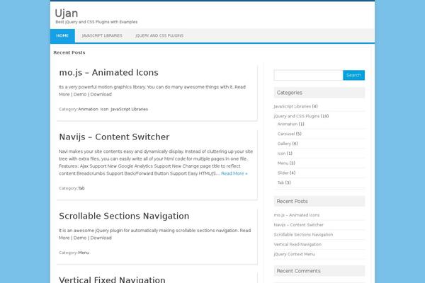 Iconic One theme site design template sample