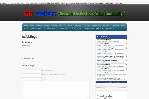 Precisio theme site design template sample