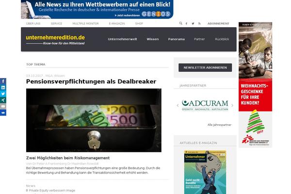 Newspaper theme site design template sample