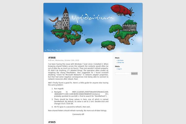 Default theme site design template sample