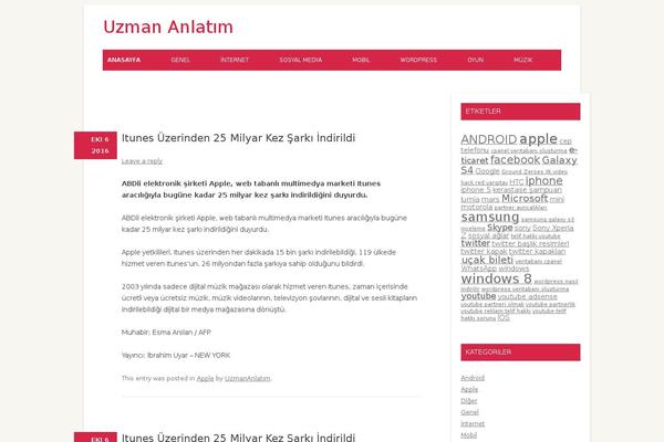 Twenty Twelve theme site design template sample