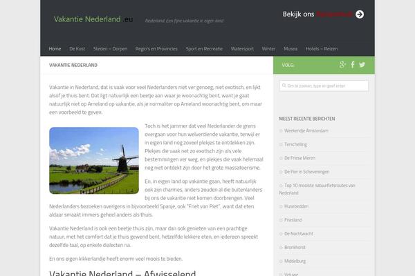 Hueman theme site design template sample