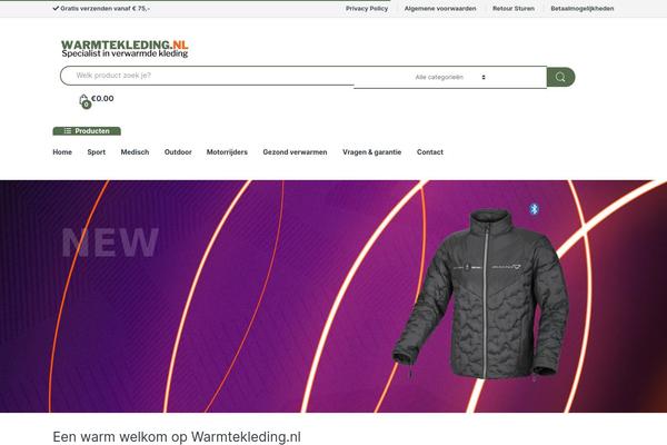 Electro-child theme site design template sample