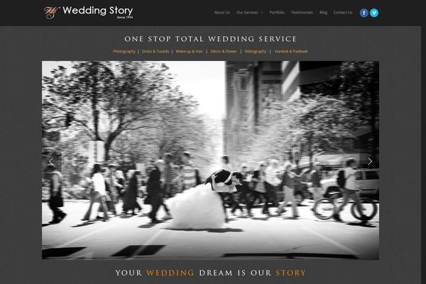 weddingstory.ca site used Salient