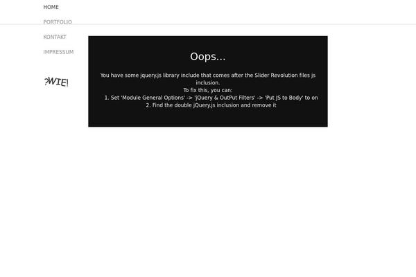 Impreza Child theme site design template sample