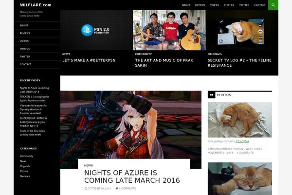 Twenty Fourteen theme site design template sample