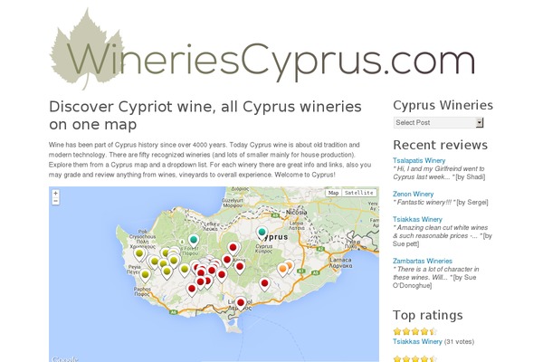 wineriescyprus.com site used Enterprise
