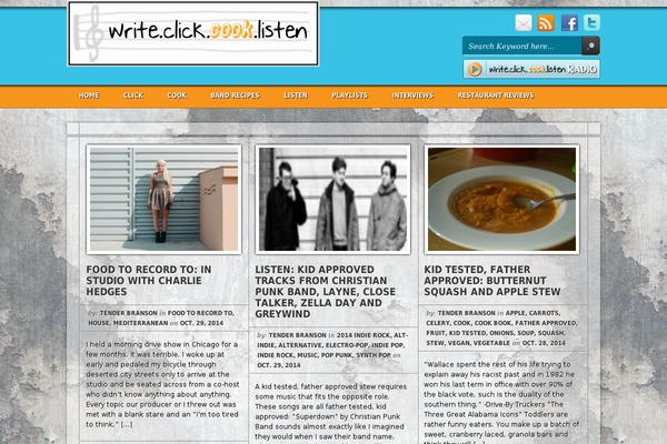 writeclickcooklisten.com site used Statistics