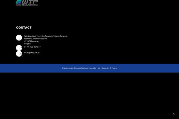 Impreza Child theme site design template sample