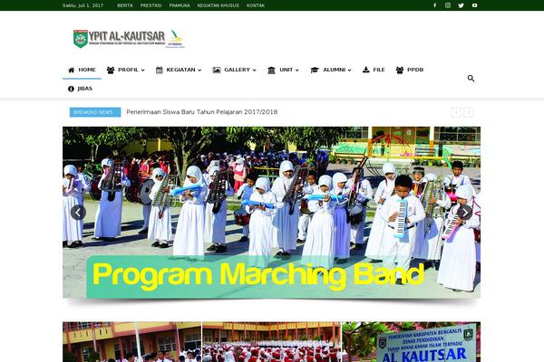 Newspaper theme site design template sample