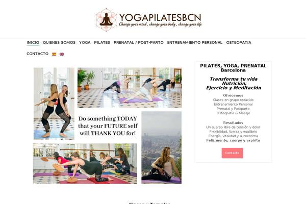 yogapilatesbcn.com site used Dante Child Theme