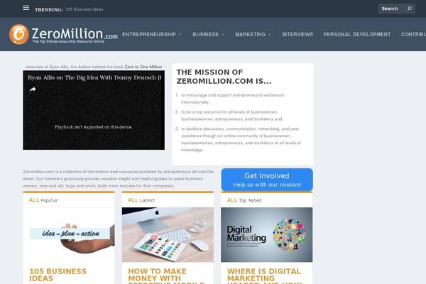 zeromillion.com site used Extra