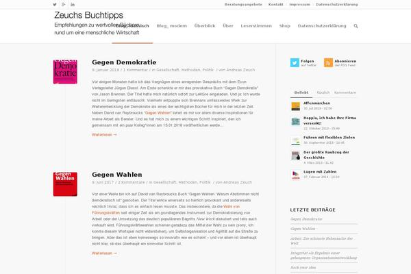Enfold theme site design template sample