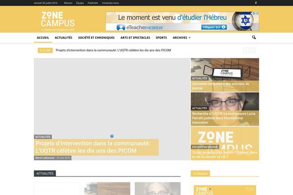 Newspaper theme site design template sample