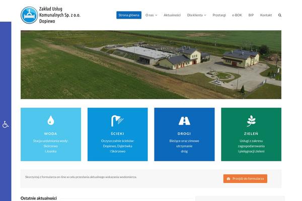 Total theme site design template sample
